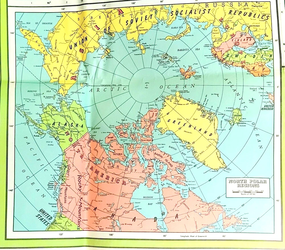古董世界地图、地图册World 1950-1959 日期范围| eBay