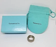 Tiffany & Co Sterling Silver Somerset 10mm Mesh Ring ~ Size 7