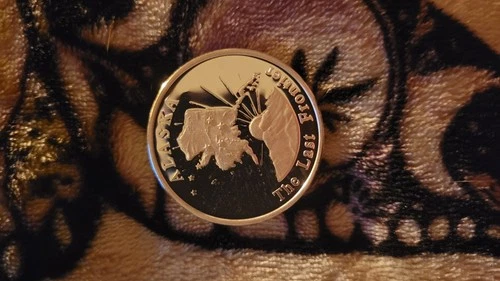 Rare Alaska Last Frontier Sockeye Salmon 999 Fine Silver Troy Oz Round