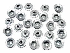 FORD PAL Nuts- Fits 1/8" Studs- Emblem Trim Chrome Interior etc- 25 nuts- #087