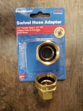 Plumb Craft 7410400N 3/4 in X 1/2 in Swivel Hose Adapter PACKAGE OF 4 - NEW