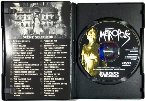 Fritz Lang's - Metropolis (DVD, 1927, Full Screen Restored Ed) Like New ! - Picture 3 of 3