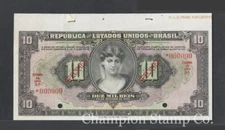 Brazil Banknote Specimen Catalog 103s 
