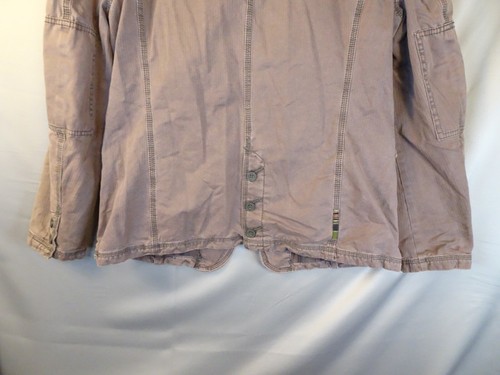 Triple Five Soul Jacket Mens Extra Large Brown Military Style Canvas Field Coat - Picture 16 of 17