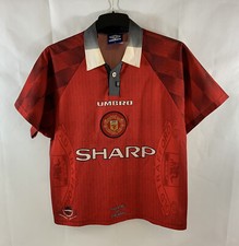 Manchester United Home Football Shirt 1996/98 Adults Medium Umbro D284
