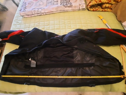 Giacca Moto da uomo In Tessuto D-Dry Dainese Nero Rosso TG. 56 - Foto 5 di 8