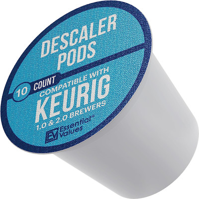 Keurig Compatible Descaling Solution Rinse Pods 10 Pack Cleaner[1][2]