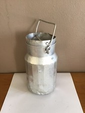 ANCIEN POT à lait EN ALUMINIUM 2L anse et couvercle alu 21 cm TBE