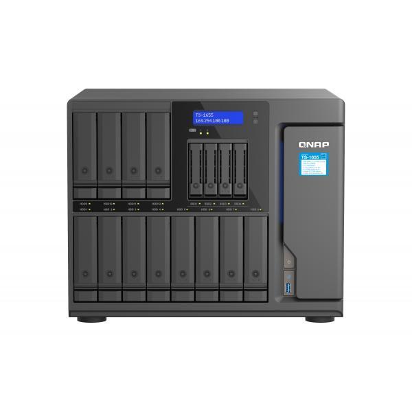 QNAP TS-1655 NAS Tower Intel Atom® C5125 8 GB DDR4 0 TB QNAP Turbo System Nero (