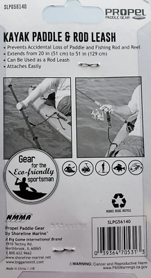Propel Paddle Gear Kayak Paddle & Rod Leash SLPG56140 | eBay