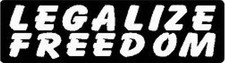 LEGALIZE FREEDOM HELMET STICKER HARD HAT STICKER LAPTOP STICKER 