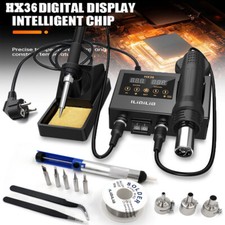 Soldering Station 600W 2 in 1 Soldering Iron Hot Air Gun Welding Repair Tool