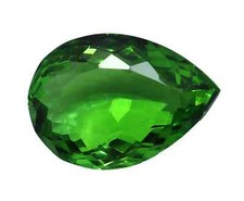 500 Ct Natural Green Topaz Pear Cut Certified Loose Gemstone With Free Gift