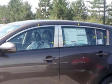 QAA Window Trim Package, 12 Pcs Stainless Fits 2011-2016 Kia Sportage 4door, SUV