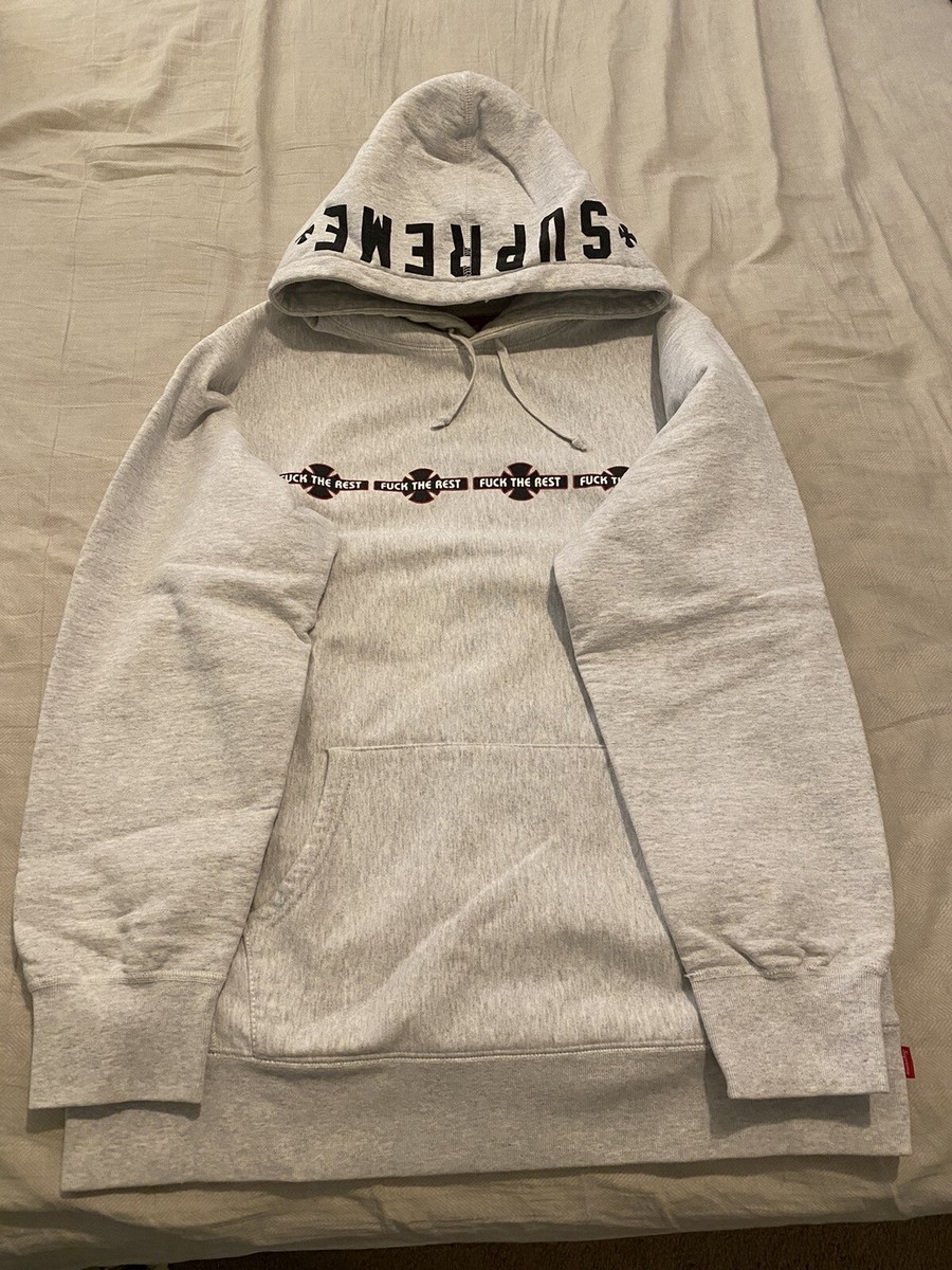 Supreme x Independent Hooded Sweatshirt Grey XL FW15 | eBay Supreme x Independent Hooded Sweatshirt Grey XL FW15 | eBay