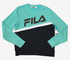 Fila Big Logo Makisia Crewneck Long Sleeves Graphic Sweatshirt Pullover Shirt S