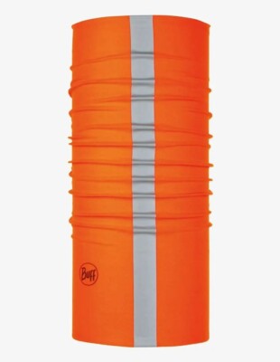 Buff Coolnet UV+ Reflective R-Solid Sturmhaube Kopfbedeckung Hi-Viz [Orange Fluor]