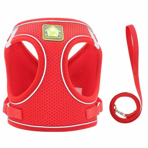 Mesh Padded Soft Puppy Pet Dog Harness Breathable Comfortable 5 Colors 5 Sizes - Picture 17 of 17