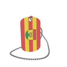 Dog Tag Flag Hinzweiler Dog Tag Aluminium 30 x 50mm