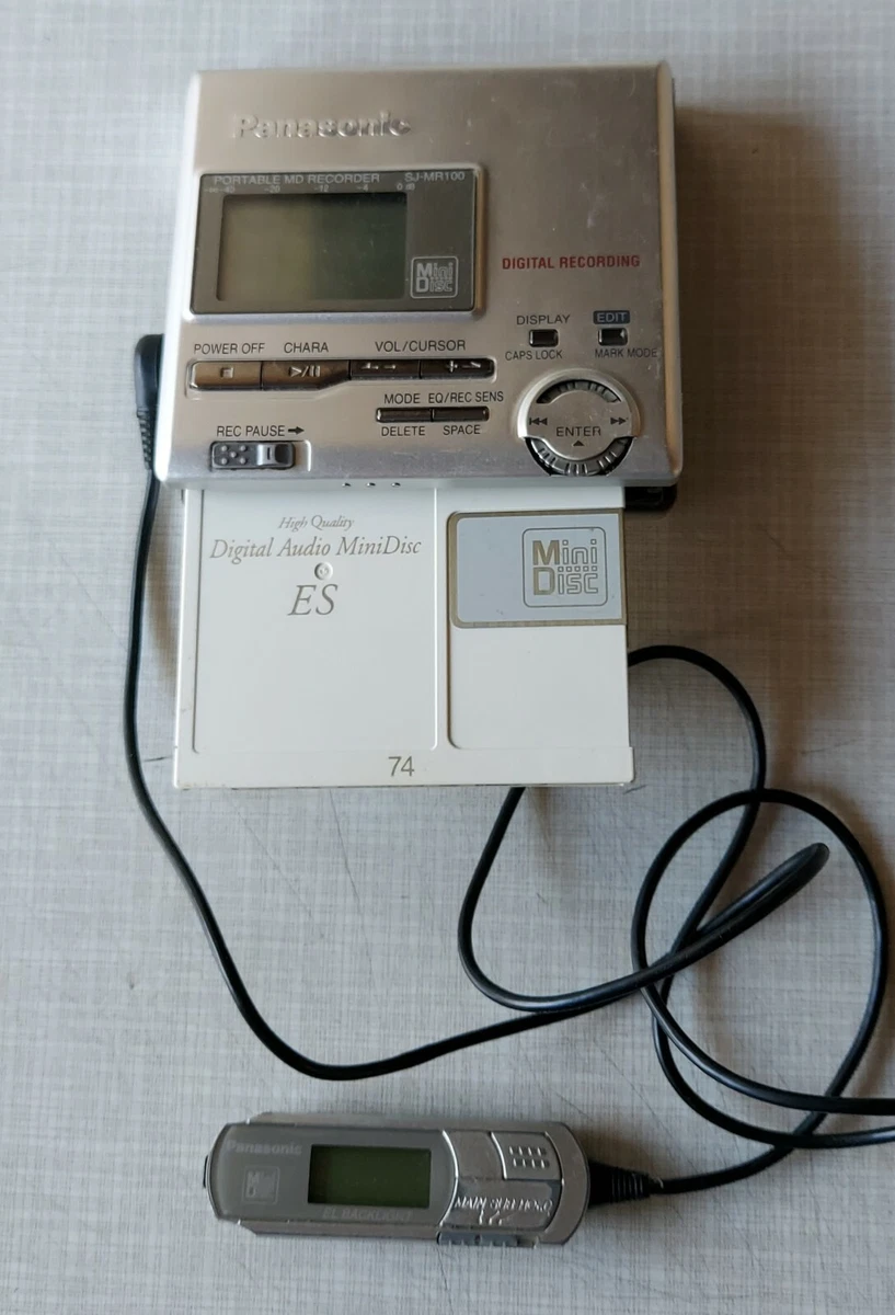 🎧 Vintage Panasonic SJ-MR100 Portable MD Recorder