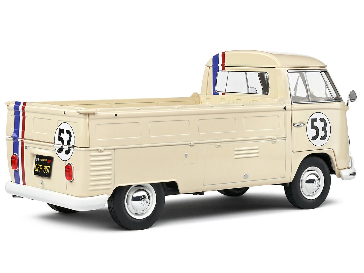 ソリド 1/18 VW T1 バン ゴーストハンターズ マシン トレーラー付き SOLIDO 1950 VW VOLKSWAGEN T1 PICK UP TRUCK RACER #53 1/18 BEIGE
