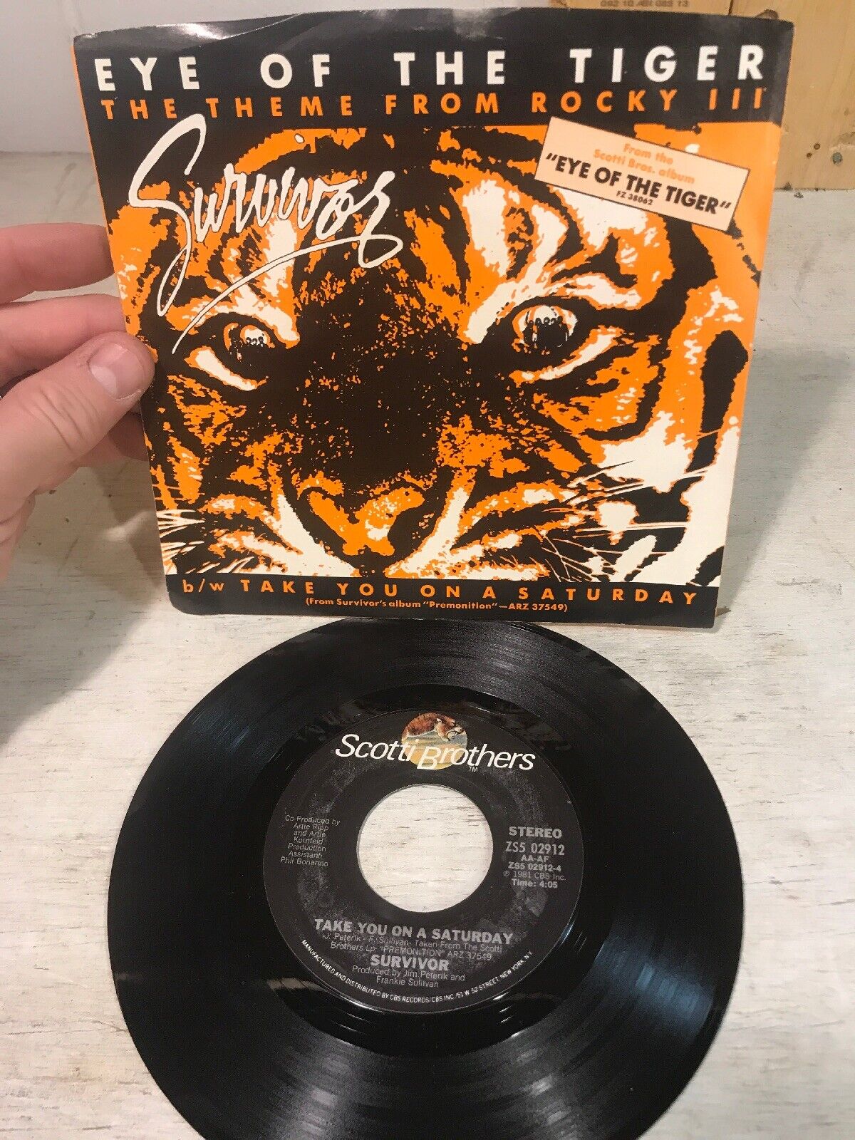 Survivor Eye of the Tiger 1982 Vinyl LP Rocky American 