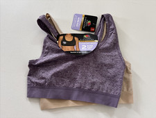 Fruit of the Loom Women's Small Ultra Flex 2-pack Sport Bras SIGNATURE  COMFORT
