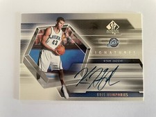 2004-05 SP Authentic SP Signatures Kris Humphries #SP-KH Rookie Auto RC