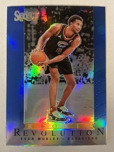 2021-22 Panini Select - Rookie Revolution Blue Prizm #12 Evan Mobley (RC)