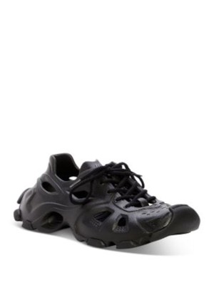 BALENCIAGA Womens Black Cut Out Hd Cutout Round Toe Platform Sneakers Shoes 37