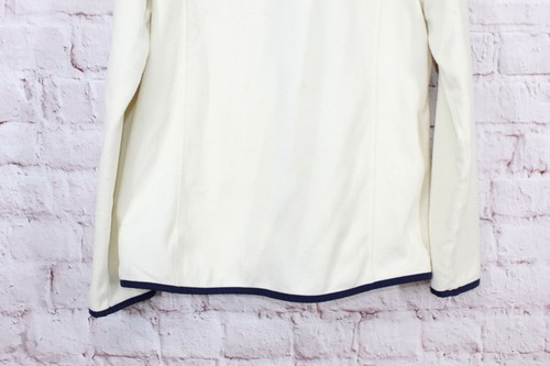 LL Bean Women's Soft Brushed Fitness Fleece Zip Up Jacket Cream Size L - Picture 5 of 11