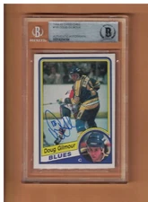 Doug Gilmour AUTOGRAPHED 1984-85 O-Pee-Chee Rookie Card Signed blues BECKETT AUT
