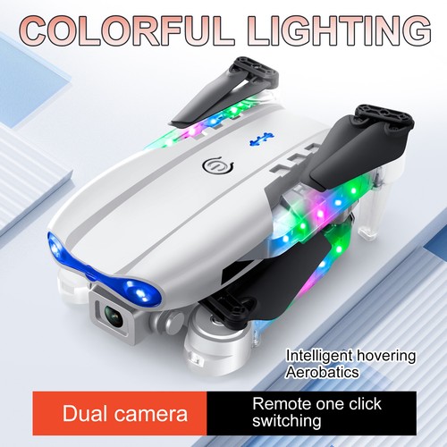 LED E99 PRO RC Drone With 4K HD Dual Camera WiFi FPV Foldable Quadcopter US