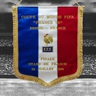 FIFA World Cup Final 1998 France V Brazil Embroidered Pennant Size  50cm x 42cm