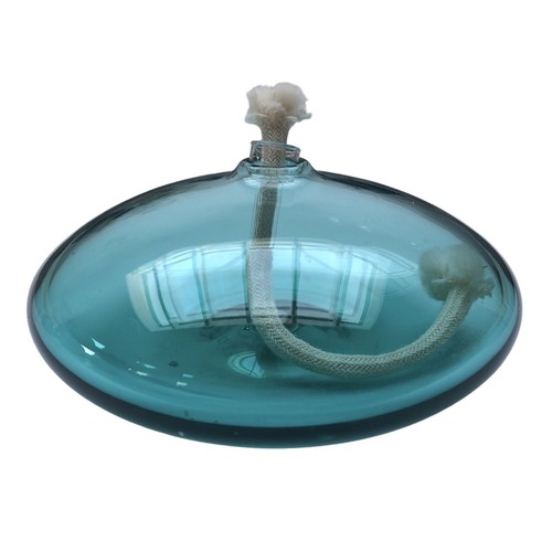 BUZZ BLODGETT ART GLASS - Space Lites Handblown Oil Lamp UFO Bohemian Vintage