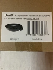 U-NITT Rain Chain Anchoring Basin Bowl Dish Pan Saucer Catch Rain Water 9 Chain