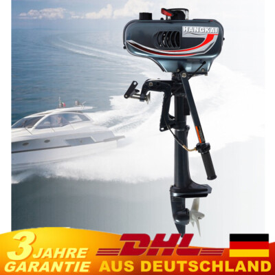 3.5PS Außenborder Motor Viertakt Benzinmotor Fischerboot Bootsmotor 2Takt