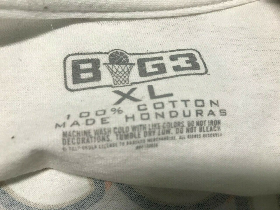 ALLEN IVERSON The Answer Men White Basketball TShirt XL Big3 Company