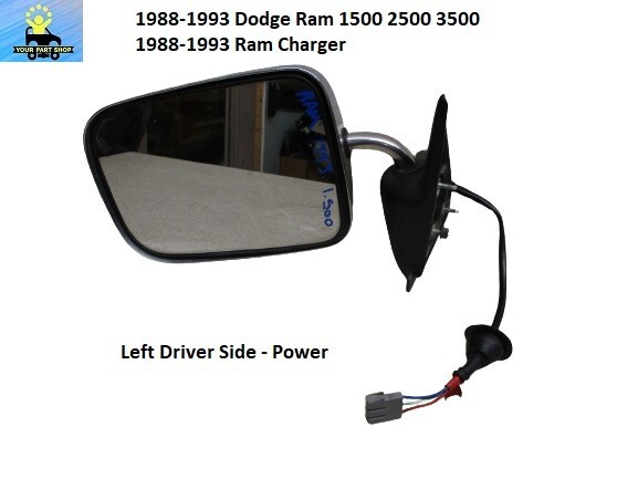 55154669 88 89 90 91 92 93 Dodge Ram Left LH Door Power Mirror