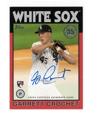 Garrett Crochet RC 2021 Topps 1st RC Auto RED Parallel #/25 SSP