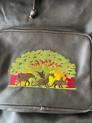Disney World Animal Kingdom Tree Of Life Embroidered Leather  display picture 2