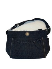 Kipling Diaper Bag Black Shoulder Strap Stroller Attachment Plastic Lining