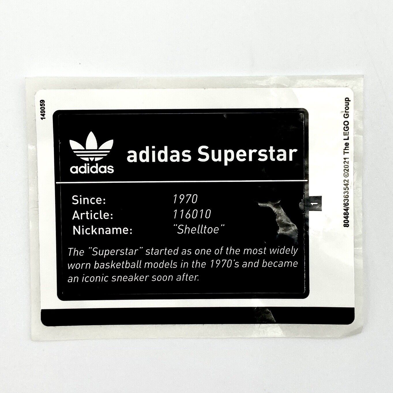Lego Sticker Sheet for 10282 Adidas Originals Superstar New