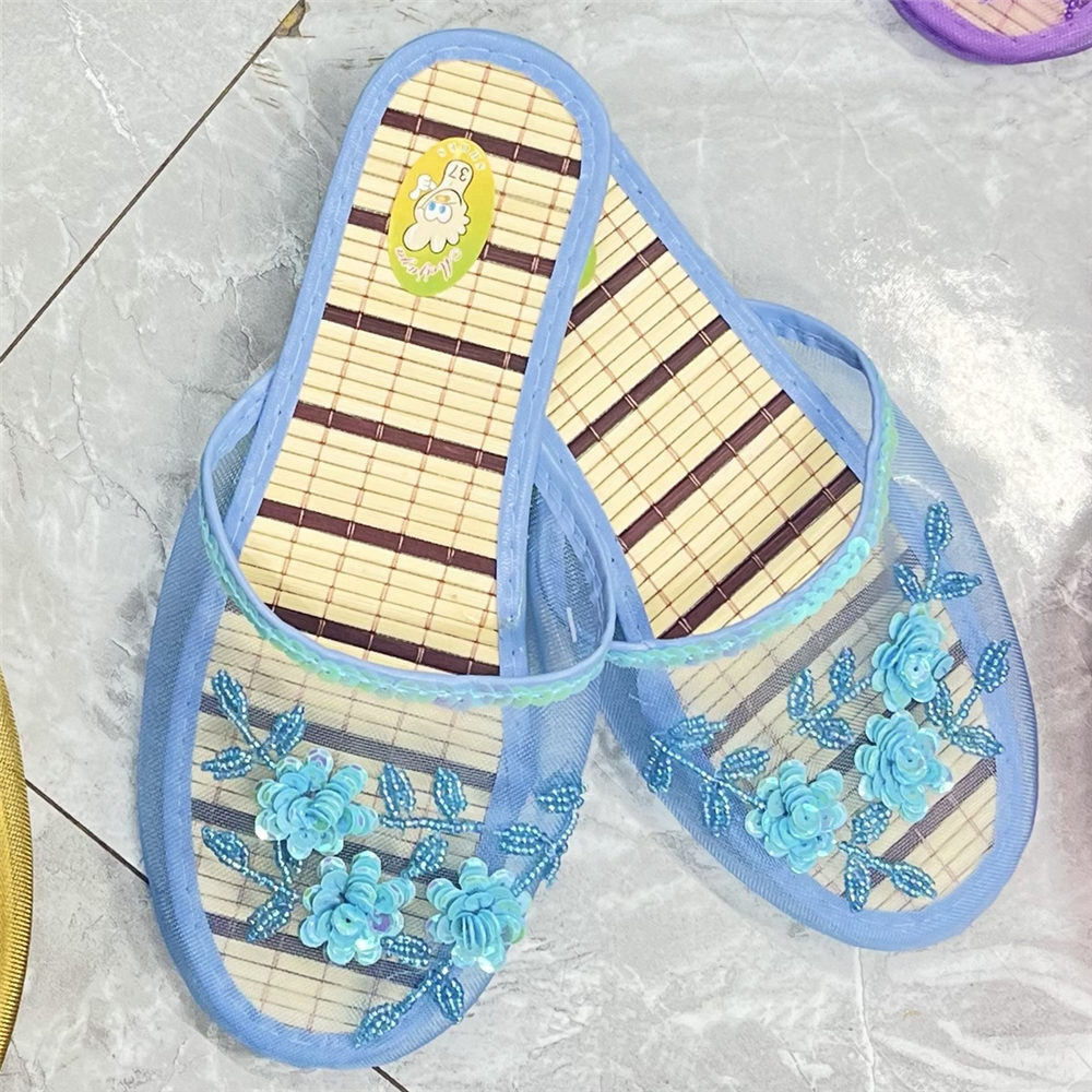 PANTOFOLA D’ORO Sandali in rete floreale rinfrescanti traspiranti casa leggeri schiuma fondo pantofola donna