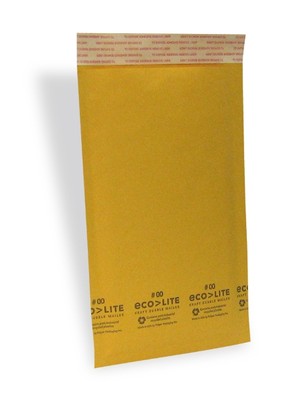 250 #00 5x10 X-Wide Ecolite USA Kraft Bubble Mailers Envelopes from NYC