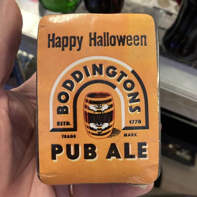 Rare 1996 BODDINGTONS PUB ALE Happy Halloween Paktites Compressed T-shirt