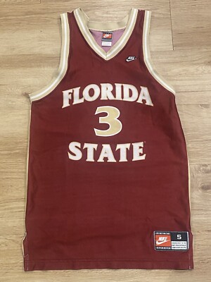 Vintage 90s Men's Nike Florida State Seminoles FSU #3 Basketball