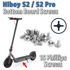 15x Bottom Board Screws Hiboy S2 S2 Pro Scooter Battery Compartment Phillips