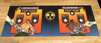 Total Carnage Arcade Control Panel Box Art Artwork Decal Sticker CPO Midway