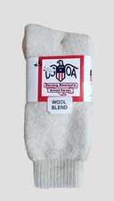 USOA Military Wool Blend Boot Sock Calf-Length - Fits Men's Shoe Size 7.5-8.5